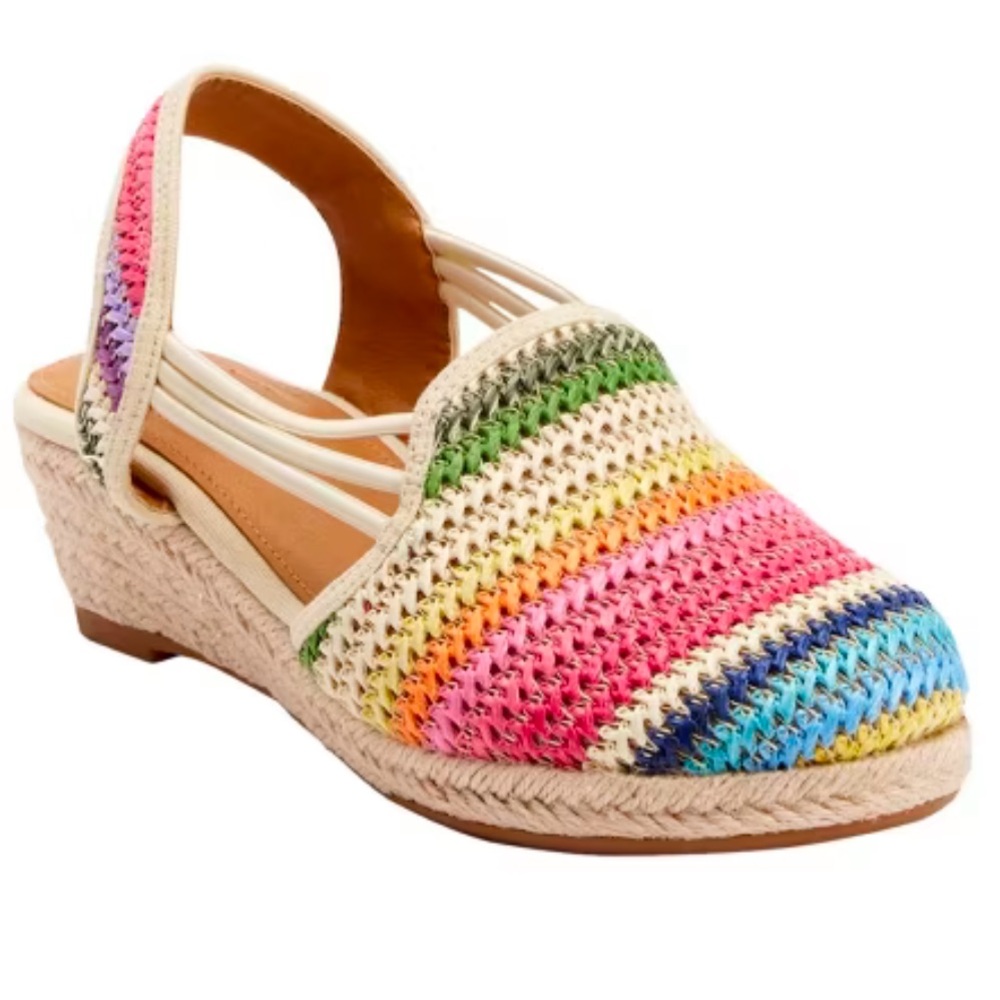 Comfortview Clea Colorful Woven Espadrille Sandal
